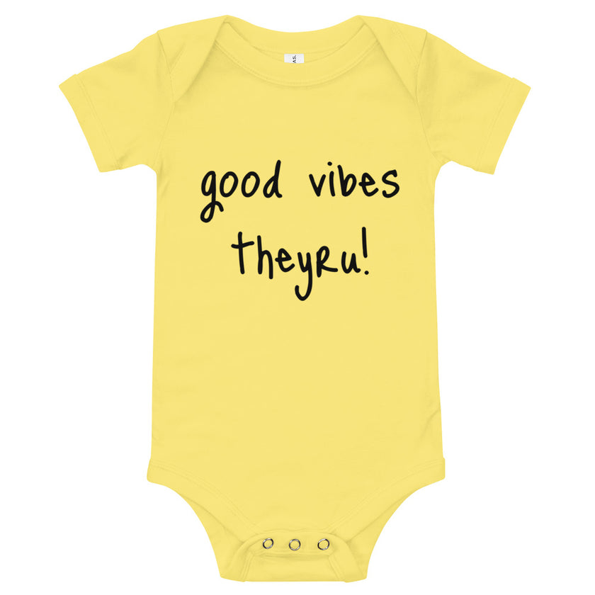 Good Vibes Baby short sleeve one piece