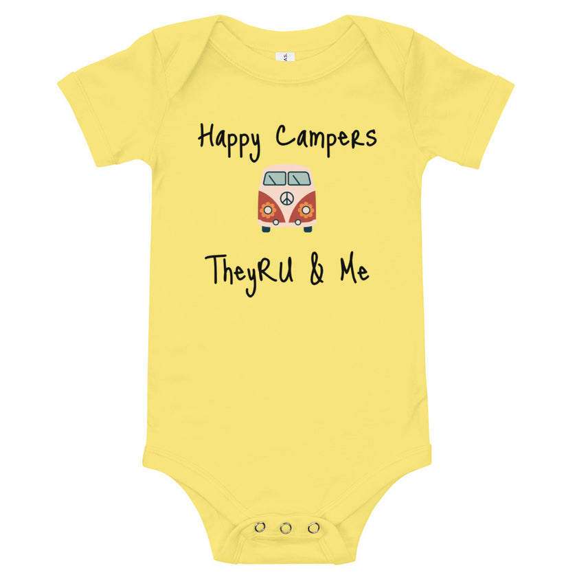 Happy Campers Van Graphic Baby short sleeve one piece