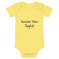 Freedom Vibes Baby short sleeve one piece