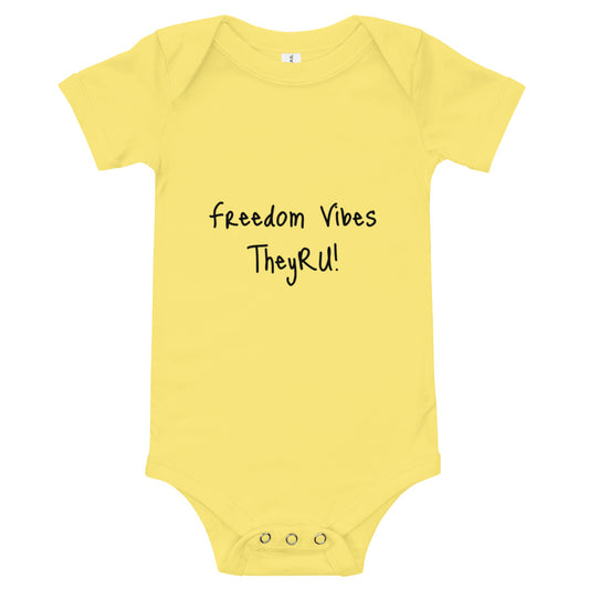 Freedom Vibes Baby short sleeve one piece