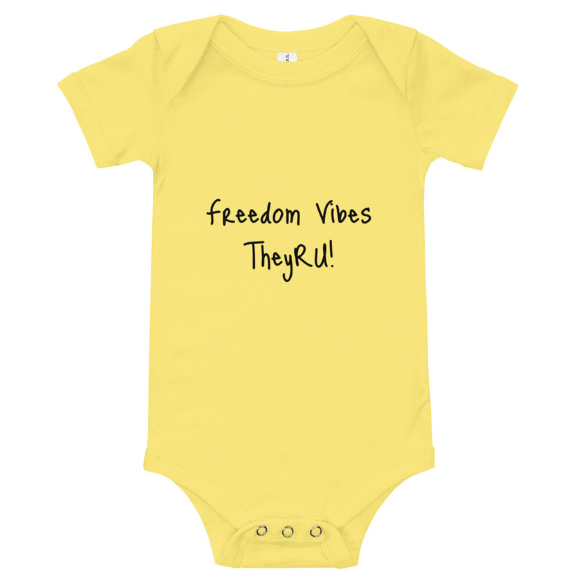 Freedom Vibes Baby short sleeve one piece