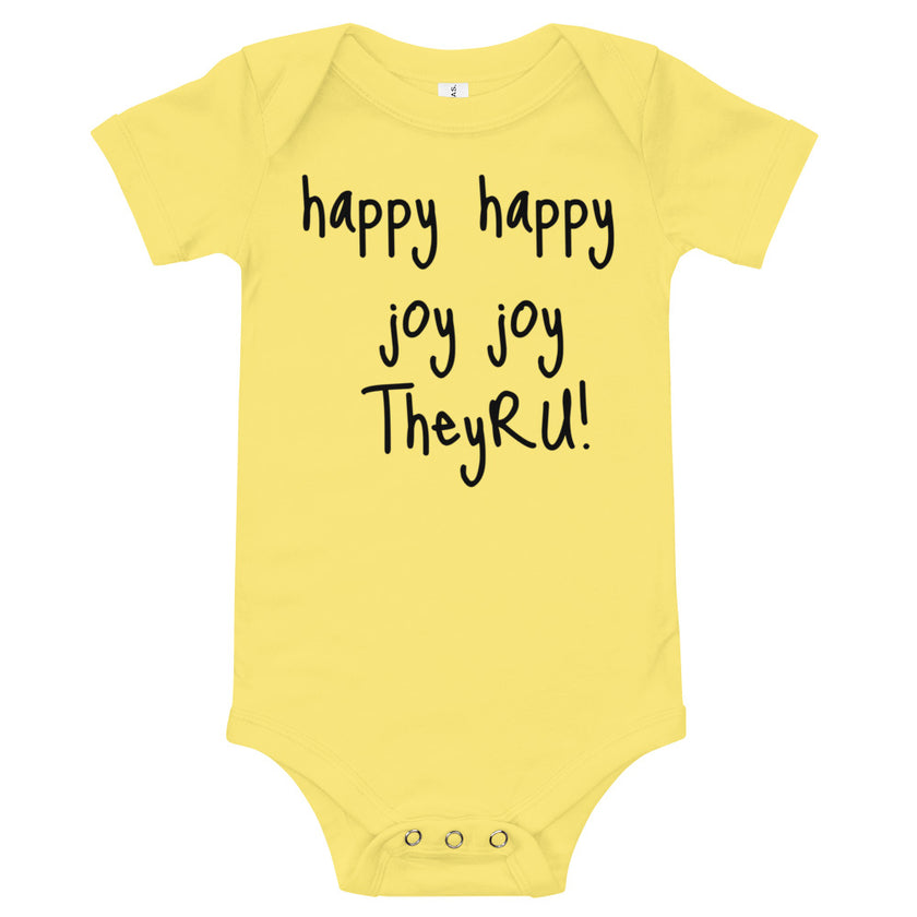 Happy Happy Joy Joy Baby short sleeve one piece