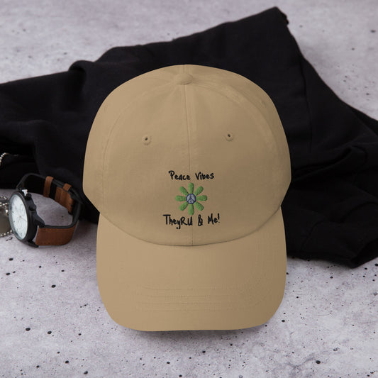 Peace Vibes Graphic Dad hat