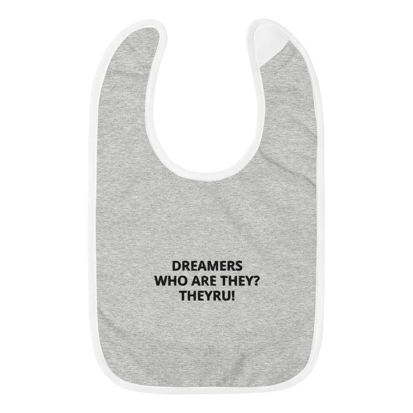 Dreamers Embroidered Baby Bib