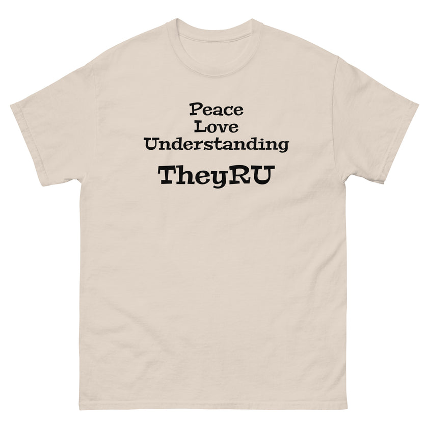 Peace Love Understanding Men's classic tee