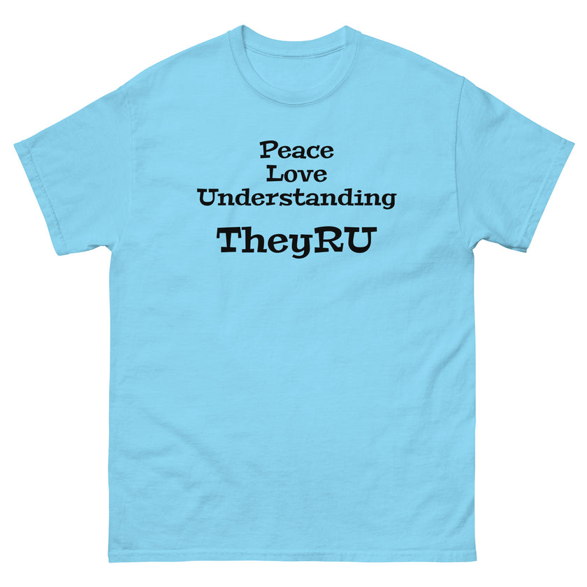 Peace Love Understanding Men's classic tee