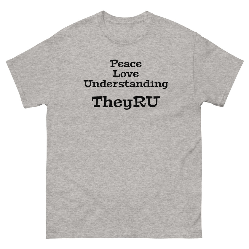 Peace Love Understanding Men's classic tee