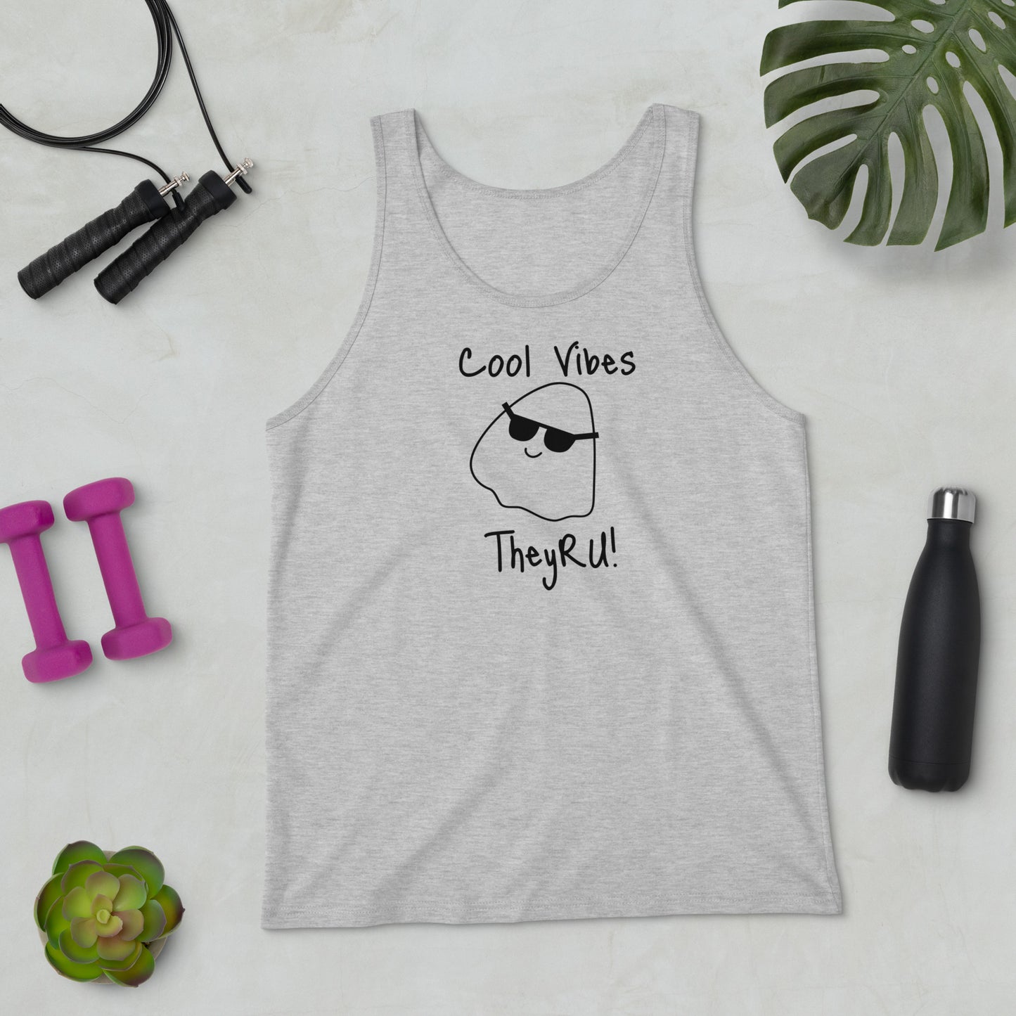 Cool Vibes Ghost Graphic Unisex Tank Top