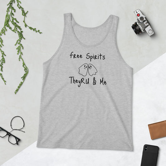 Free Spirits Ghost Graphic Unisex Tank Top