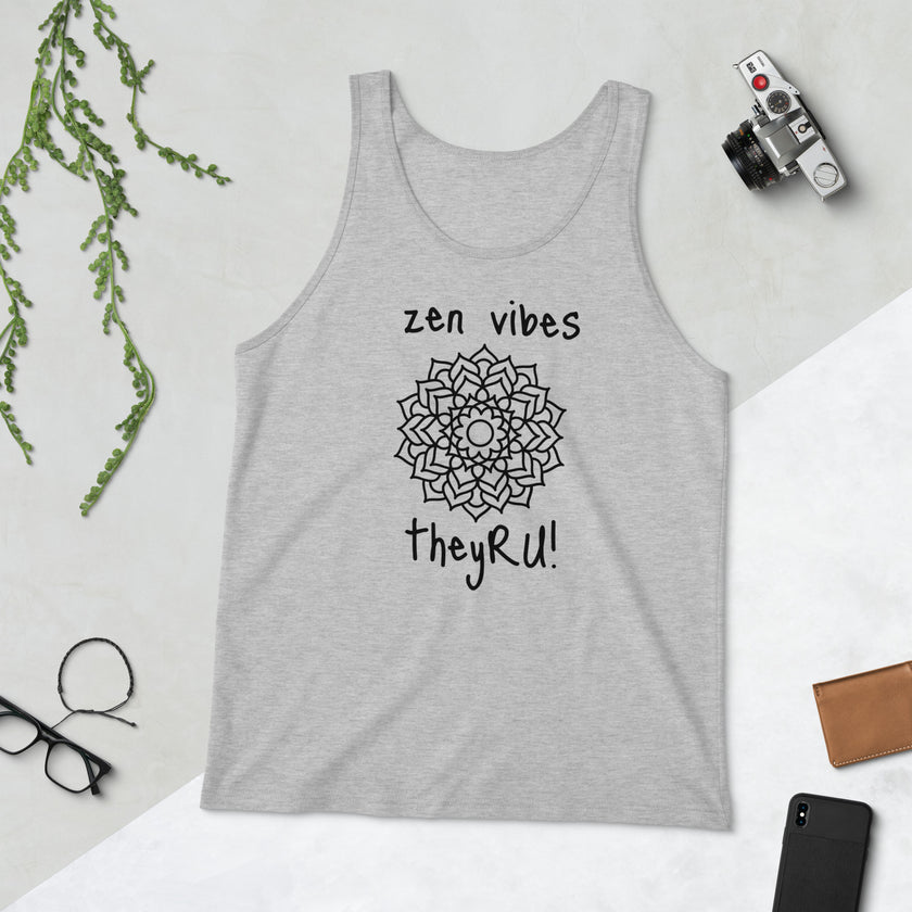 Zen Vibes Mandala Graphic Unisex Tank Top