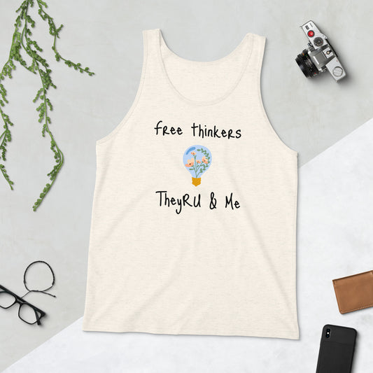 Free Thinkers Flowerbulb Graphic Unisex Tank Top
