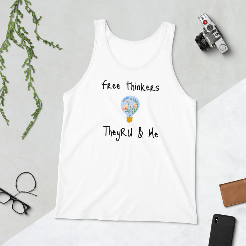 Free Thinkers Flowerbulb Graphic Unisex Tank Top
