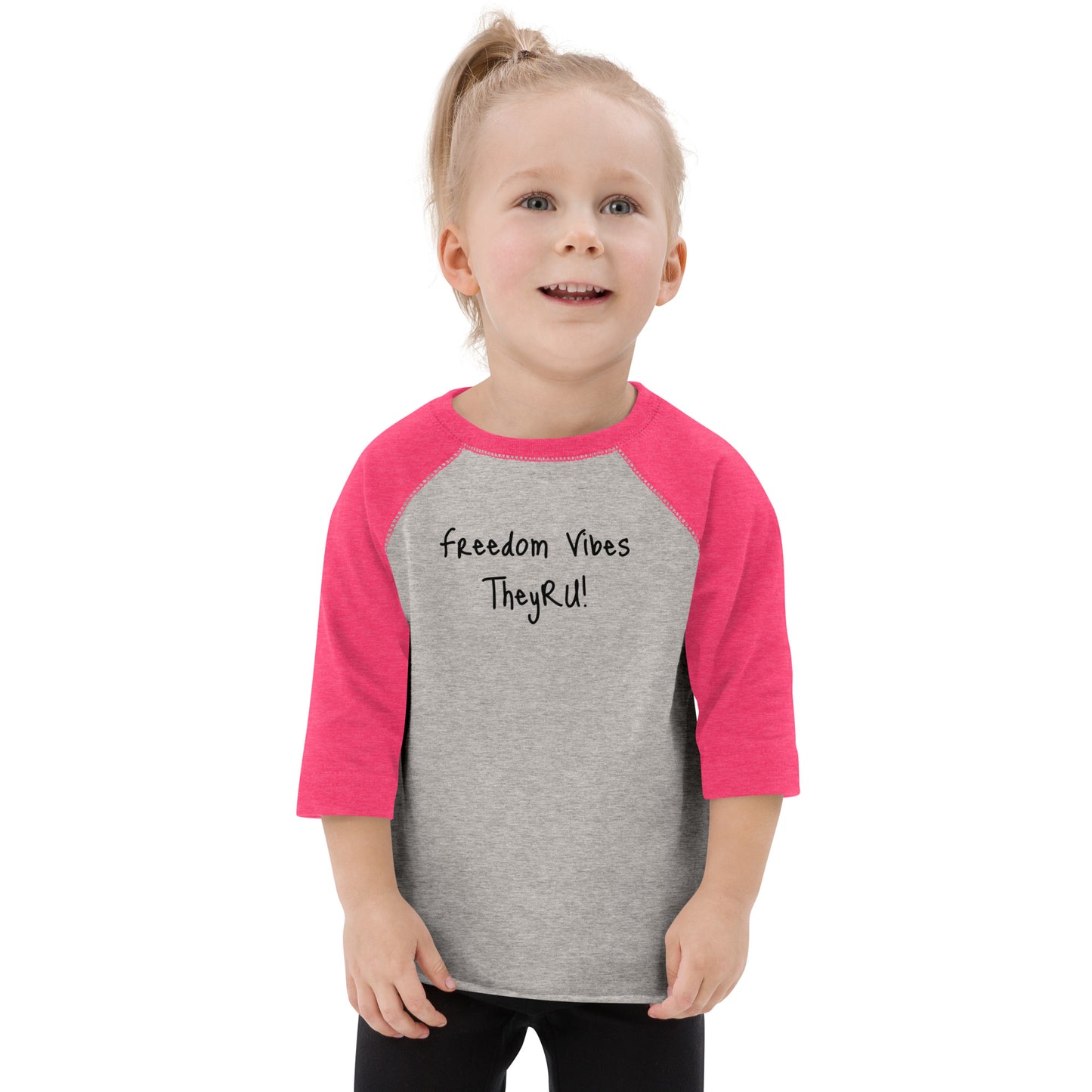 Freedom Vibes Toddler baseball shirt