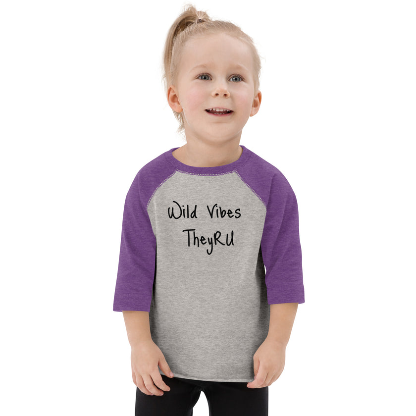Wild Vibes Toddler baseball shirt