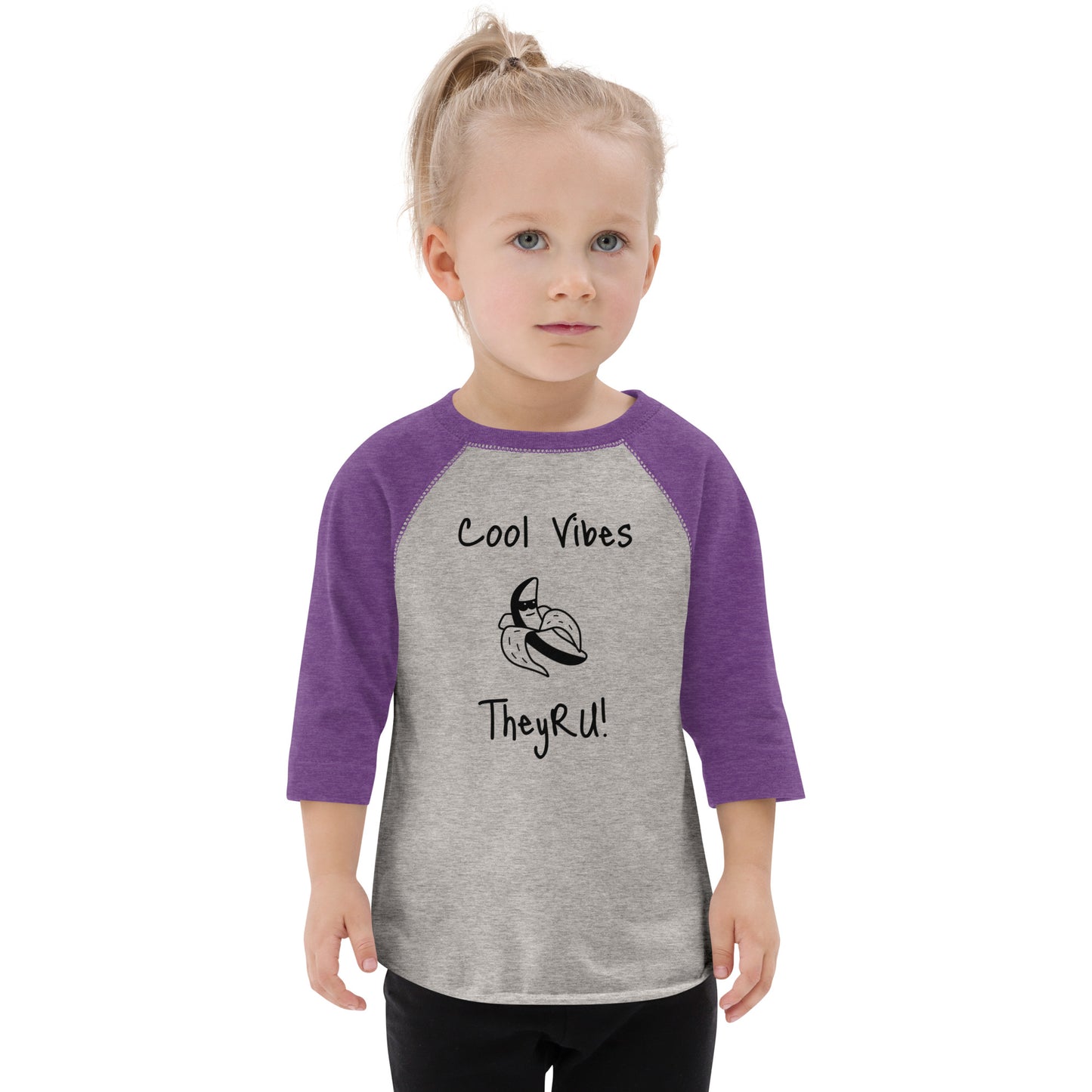 Cool Vibes Banana (graphic) Toddler baseball shirt