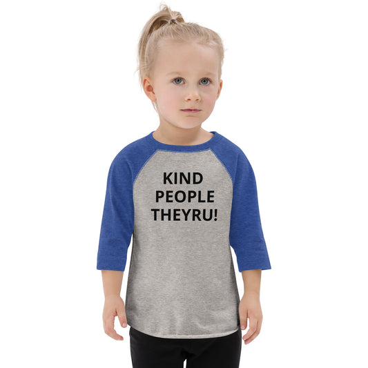 Kind People Toddler baseball shirt