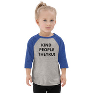 Kind People Toddler baseball shirt