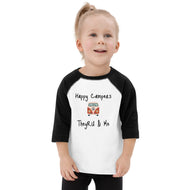 Happy Campers Van Graphic Toddler baseball shirt