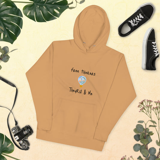 Free Thinkers Flowerbulb Graphic Unisex Hoodie