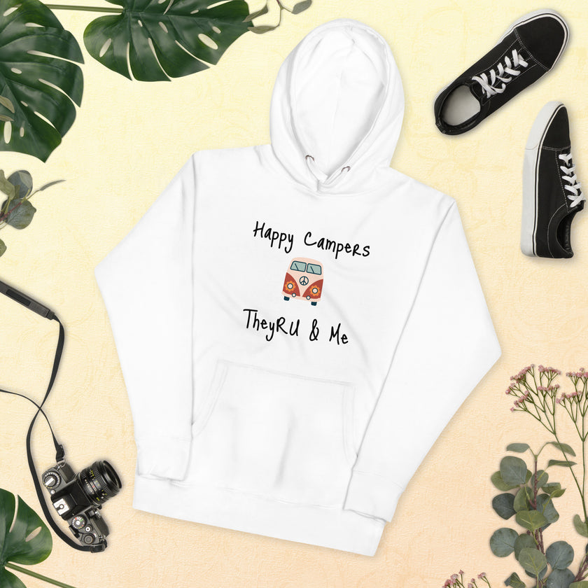Happy Campers Van Graphic Unisex Hoodie
