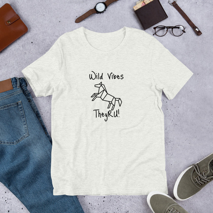 Wild Vibes Horse Graphic Unisex t-shirt