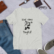 Kind Vibes Panda Graphic Unisex t-shirt