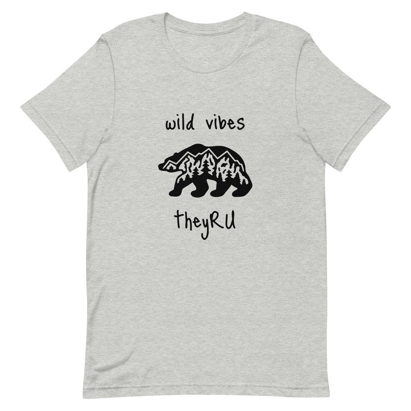 Wild Vibes Bear Graphic Unisex t-shirt