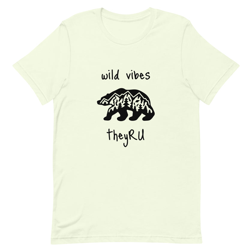 Wild Vibes Bear Graphic Unisex t-shirt