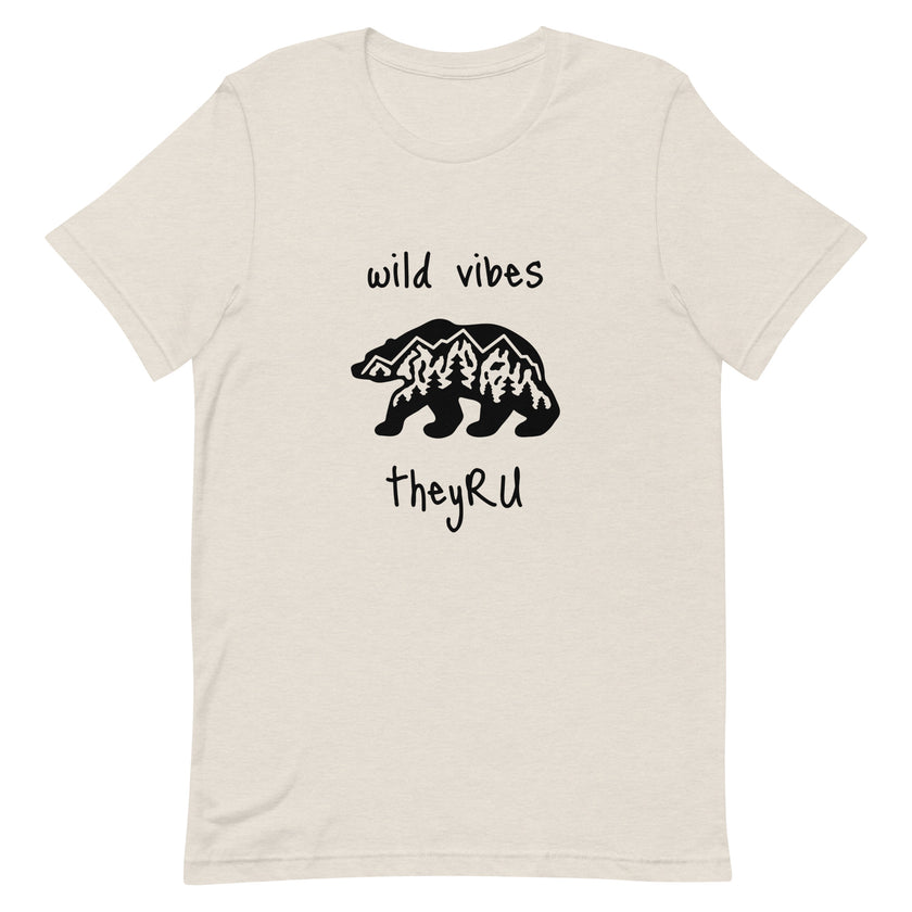 Wild Vibes Bear Graphic Unisex t-shirt