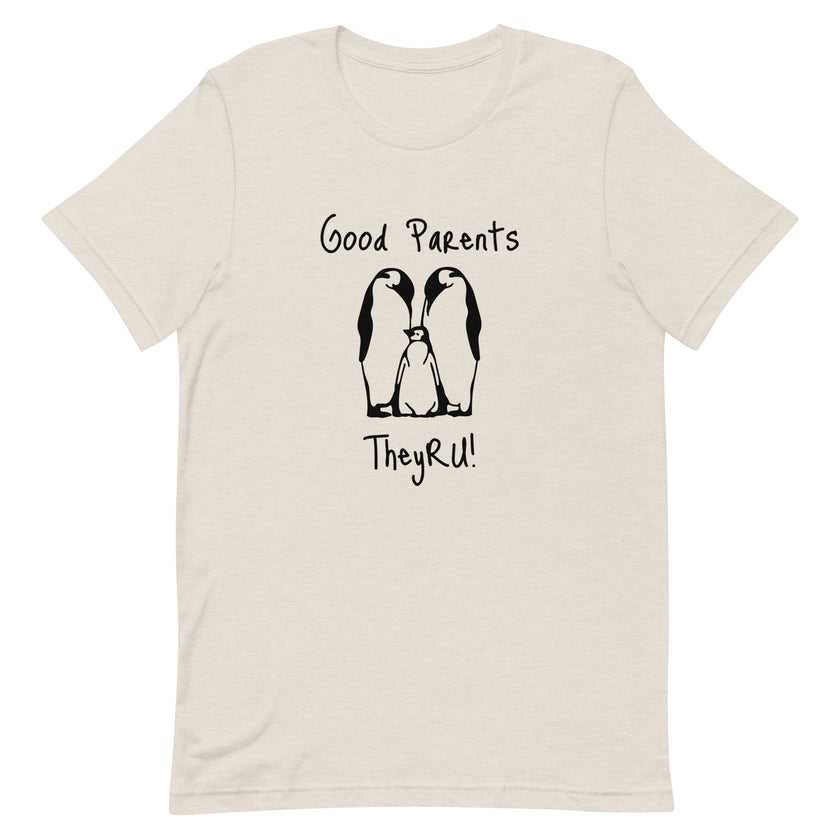 Good Parents Penguin Graphic Unisex t-shirt