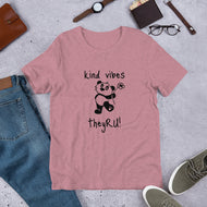 Kind Vibes Panda Graphic Unisex t-shirt
