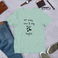 Lift Every Voice & Sing Panda Graphic Unisex t-shirt