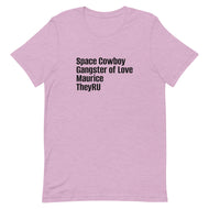 Space Cowboy Gangster Maurice Unisex t-shirt