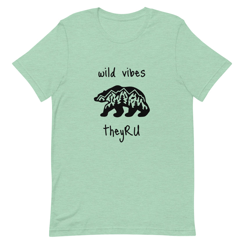 Wild Vibes Bear Graphic Unisex t-shirt