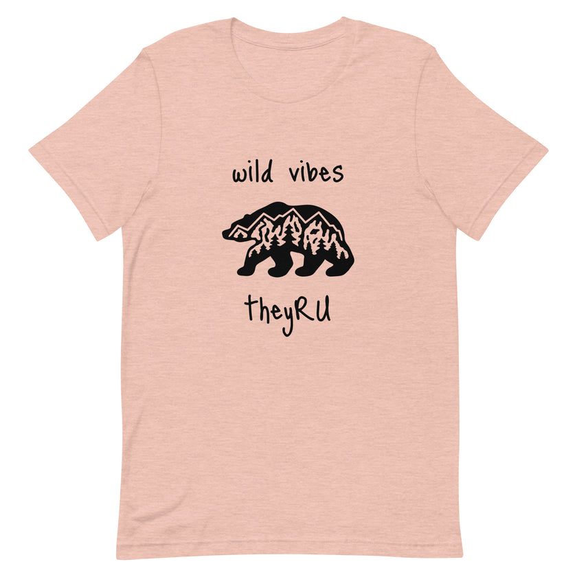 Wild Vibes Bear Graphic Unisex t-shirt