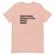 Space Cowboy Gangster Maurice Unisex t-shirt