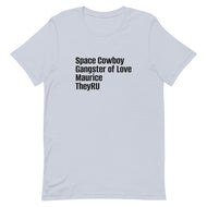 Space Cowboy Gangster Maurice Unisex t-shirt