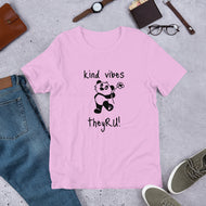 Kind Vibes Panda Graphic Unisex t-shirt