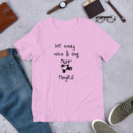 Lift Every Voice & Sing Panda Graphic Unisex t-shirt