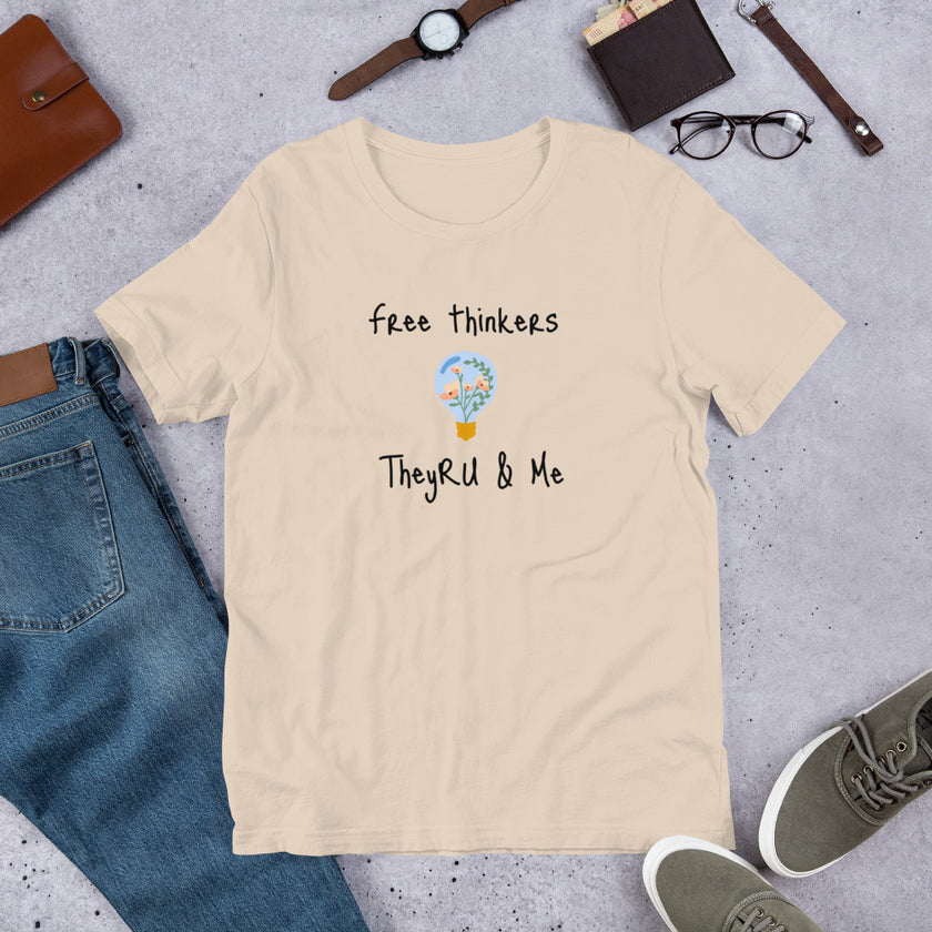 Free Thinkers Flowerbulb Graphic Unisex t-shirt