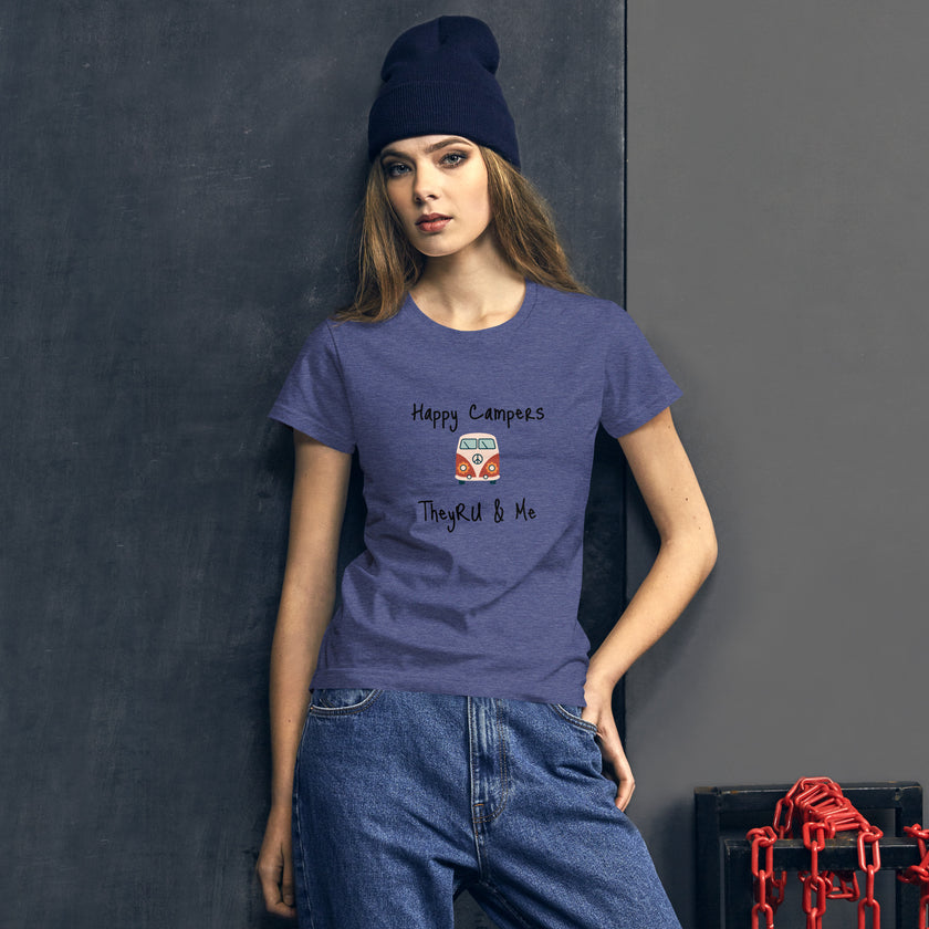 Happy Campers Van Graphic Women's short sleeve t-shirt