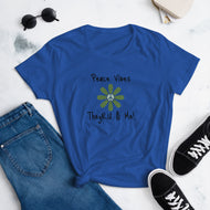 Peace Vibes Graphic Women's short sleeve t-shirt
