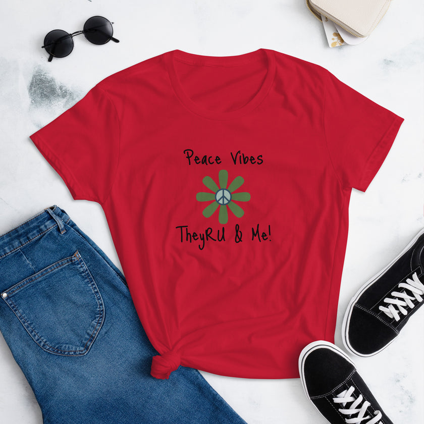 Peace Vibes Graphic Women's short sleeve t-shirt