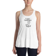 Cosmic Creatures Cat Graphic Women's Flowy Racerback Tank