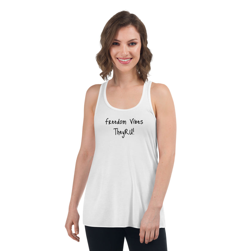 Freedom Vibes Women's Flowy Racerback Tank